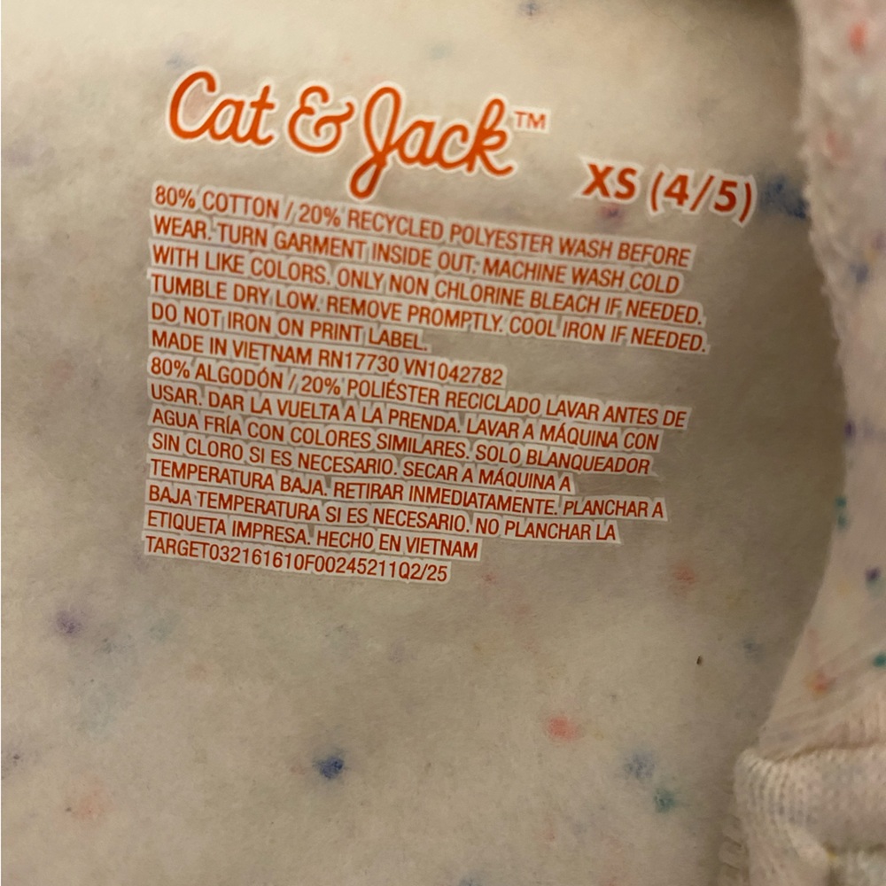 Cat & Jack Multicolor Speckled Hoodie - Picture 5 of 5